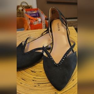 Torrid woman's 12ww black flat